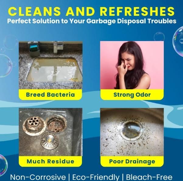 LEMON BUBBLE BLAST CLEANING TABLETS - DEEP CLEAN & FRESH SCENT (24 PIECES)
