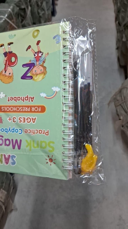REUSABLE MAGIC WRITING PRACTICE BOOK SET FOR KIDS