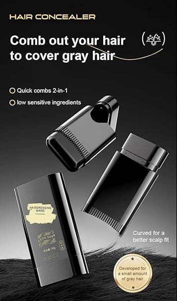 2-IN-1 HAIR DYE COMB – QUICK &amp; EASY GREY HAIR COVERAGE