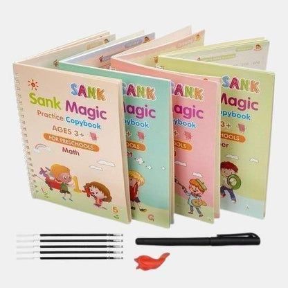 REUSABLE MAGIC WRITING PRACTICE BOOK SET FOR KIDS